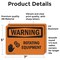Signmission Rotating Equipment OSHA Warning Sign, Vinyl Decal, 7in W x 5in L, 2PK OS-2PACK-WS-D-57-L-12828 - alternate 6